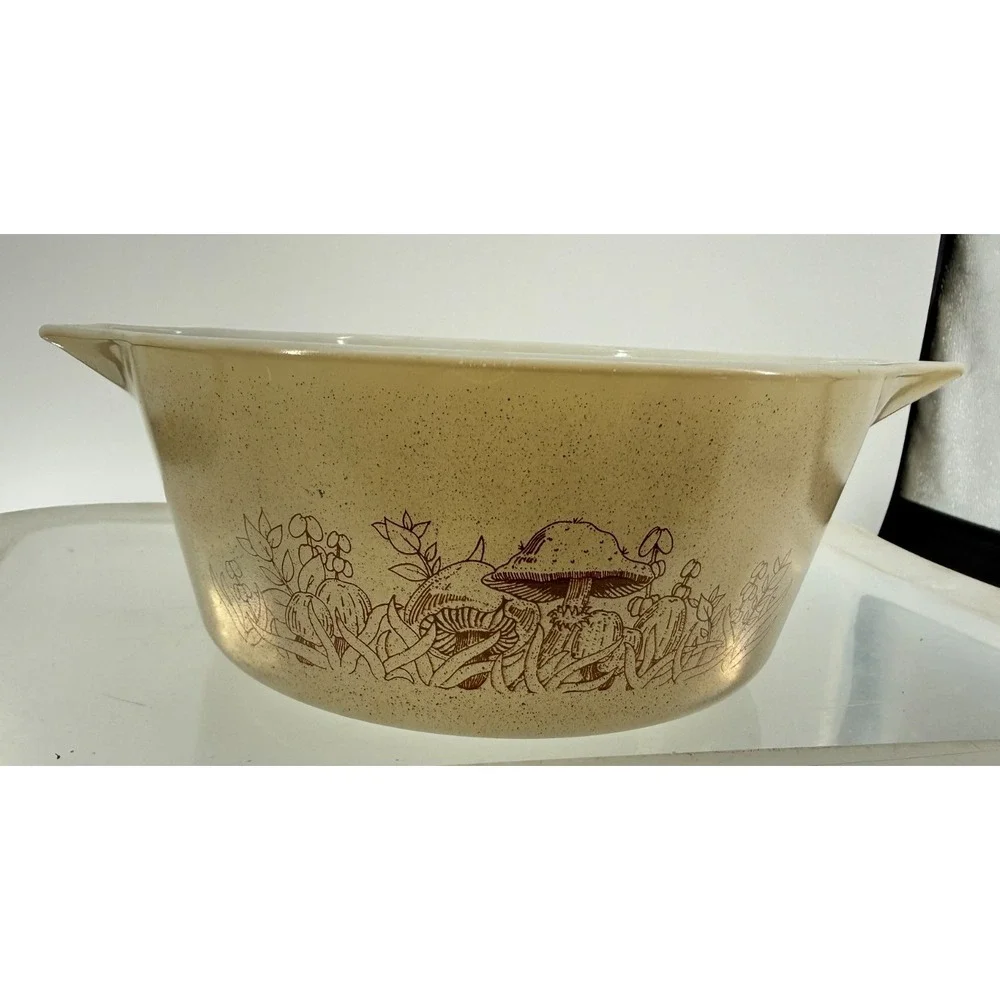 Vintage Pyrex 473 Forest Fancies Mushroom Cinderella Mixing Bowl 1 Qt No Lid USA
